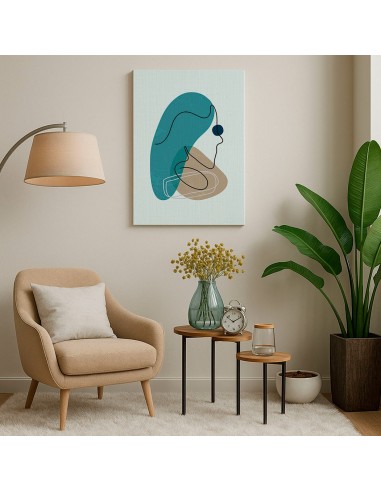 Cuadro Abstracto de Flores 35x50cm Canvas Diseño 0169