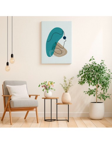 Cuadro Abstracto de Flores 35x50cm Canvas Diseño 0169