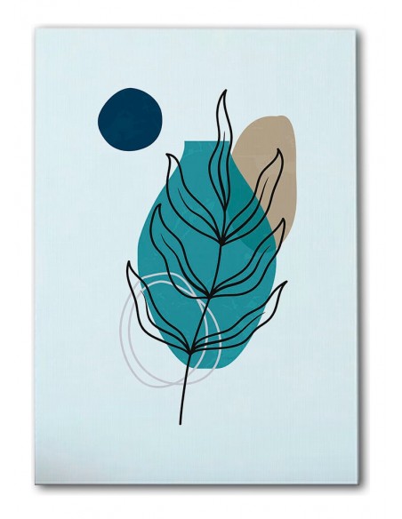 Cuadro Abstracto de Flores 35x50cm Canvas Diseño 0170