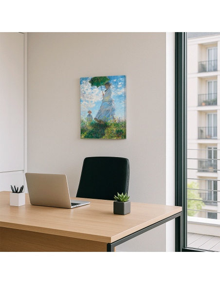 The Woman with a Parasol by Claude Oscar Monet 50x62 cm Lienzo Canvas