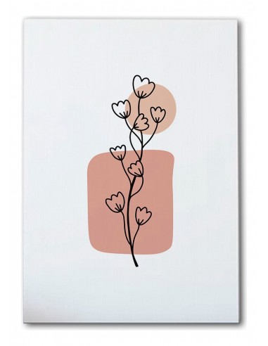 Cuadro Abstracto de Flores 35x50cm Canvas Diseño 0174