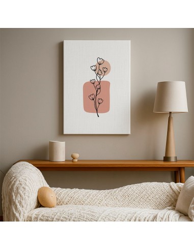 Cuadro Abstracto de Flores 35x50cm Canvas Diseño 0174