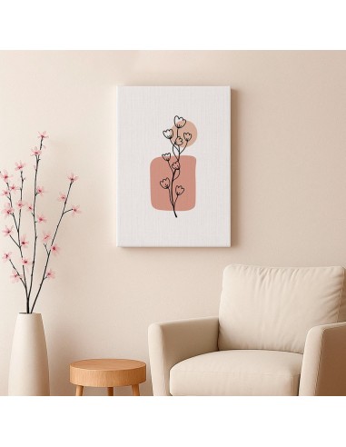 Cuadro Abstracto de Flores 35x50cm Canvas Diseño 0174