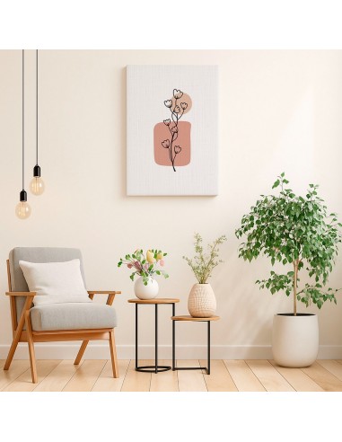 Cuadro Abstracto de Flores 35x50cm Canvas Diseño 0174