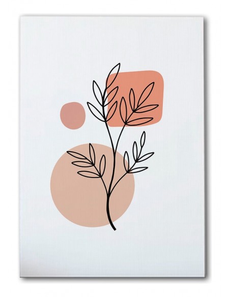 Cuadro Abstracto de Flores 35x50cm Canvas Diseño 0175