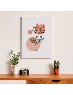 Cuadro Abstracto de Flores 35x50cm Canvas Diseño 0175 2