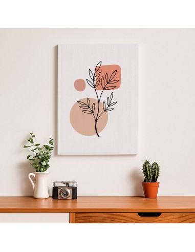 Cuadro Abstracto de Flores 35x50cm Canvas Diseño 0175