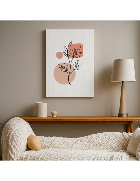 Cuadro Abstracto de Flores 35x50cm Canvas Diseño 0175