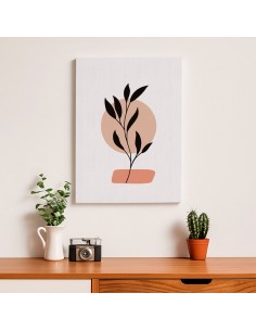 Cuadro Abstracto de Flores 35x50cm Canvas Diseño 0176 2