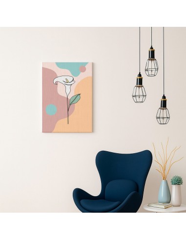 Cuadro Abstracto de Flores 35x50cm Canvas Diseño 0177