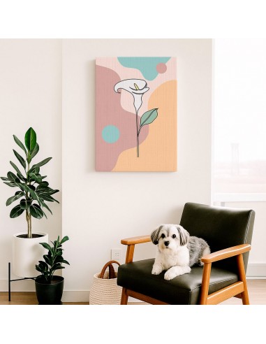 Cuadro Abstracto de Flores 35x50cm Canvas Diseño 0177