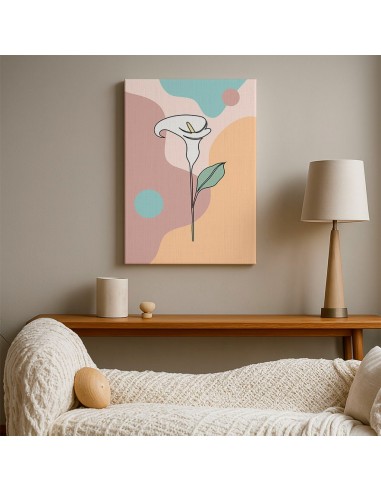 Cuadro Abstracto de Flores 35x50cm Canvas Diseño 0177