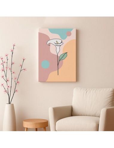 Cuadro Abstracto de Flores 35x50cm Canvas Diseño 0177