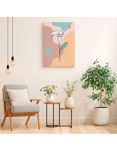 Cuadro Abstracto de Flores 35x50cm Canvas Diseño 0177