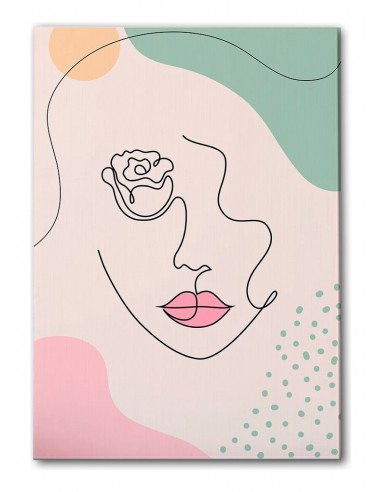 Cuadro Abstracto de Flores 35x50cm Canvas Diseño 0179