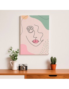 Cuadro Abstracto de Flores 35x50cm Canvas Diseño 0179 2