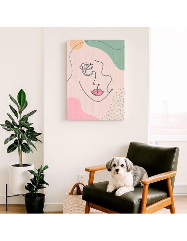 Cuadro Abstracto de Flores 35x50cm Canvas Diseño 0179