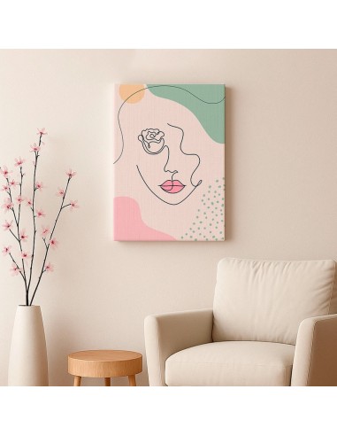 Cuadro Abstracto de Flores 35x50cm Canvas Diseño 0179