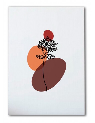 Cuadro Abstracto de Flores 35x50cm Canvas Diseño 0180