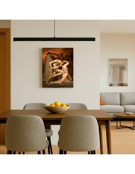 Dante And Virgil In Hell by William Adolphe Bouguereau 50x62 cm Cuadro