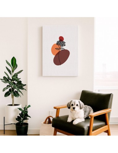 Cuadro Abstracto de Flores 35x50cm Canvas Diseño 0180