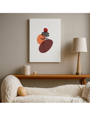 Cuadro Abstracto de Flores 35x50cm Canvas Diseño 0180