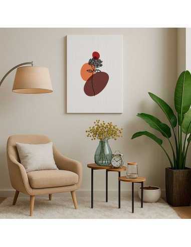 Cuadro Abstracto de Flores 35x50cm Canvas Diseño 0180