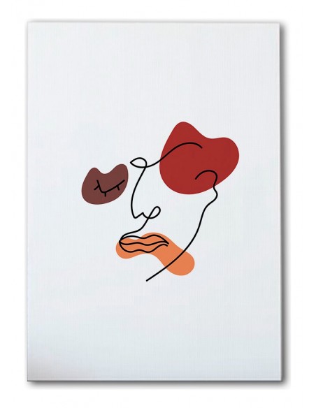 Cuadro Abstracto de Flores 35x50cm Canvas Diseño 0181