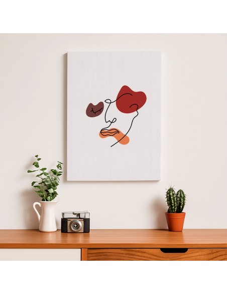 Cuadro Abstracto de Flores 35x50cm Canvas Diseño 0181