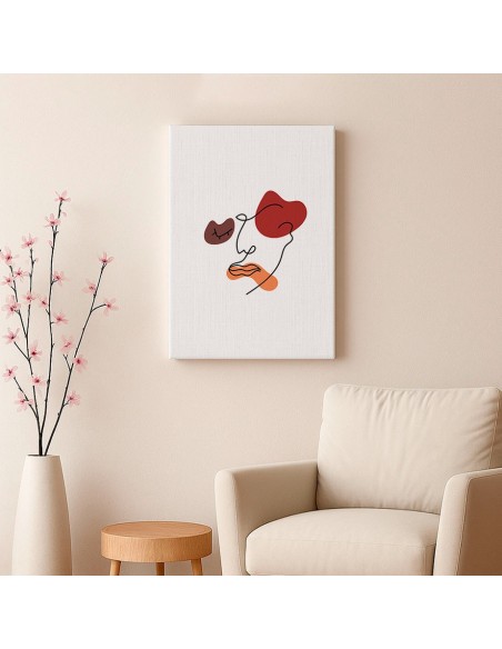 Cuadro Abstracto de Flores 35x50cm Canvas Diseño 0181