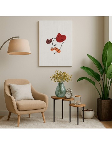 Cuadro Abstracto de Flores 35x50cm Canvas Diseño 0181