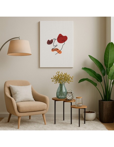 Cuadro Abstracto de Flores 35x50cm Canvas Diseño 0181