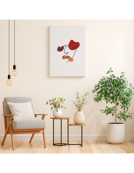 Cuadro Abstracto de Flores 35x50cm Canvas Diseño 0181