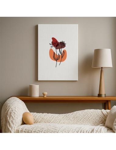 Cuadro Abstracto de Flores 35x50cm Canvas Diseño 0182