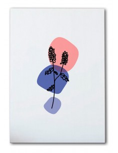 Cuadro Abstracto de Flores 35x50cm Canvas Diseño 0183