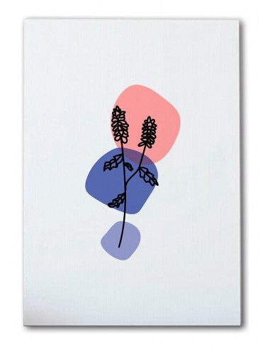 Cuadro Abstracto de Flores 35x50cm Canvas Diseño 0183