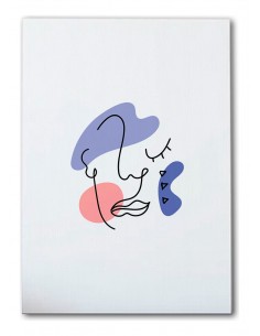 Cuadro Abstracto de Flores 35x50cm Canvas Diseño 0184