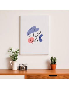 Cuadro Abstracto de Flores 35x50cm Canvas Diseño 0184 2