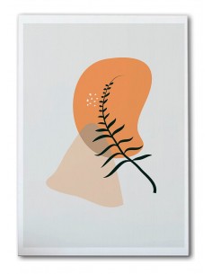 Cuadro Abstracto de Flores 35x50cm Canvas Diseño 0186