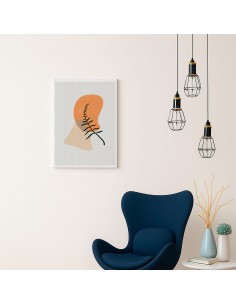 Cuadro Abstracto de Flores 35x50cm Canvas Diseño 0186 2