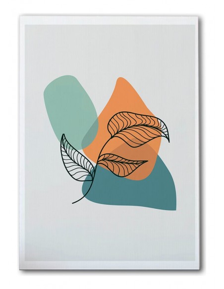 Cuadro Abstracto de Flores 35x50cm Canvas Diseño 0187