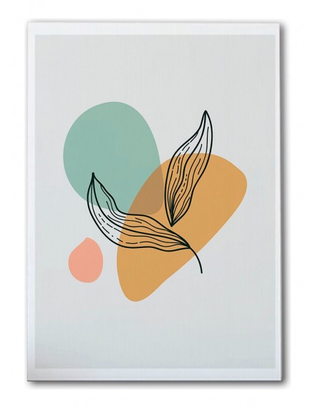 Cuadro Abstracto de Flores 35x50cm Canvas Diseño 0188