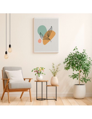 Cuadro Abstracto de Flores 35x50cm Canvas Diseño 0188