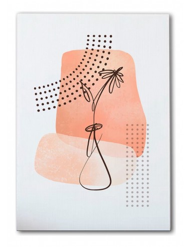 Cuadro Abstracto de Flores 35x50cm Canvas Diseño 0190