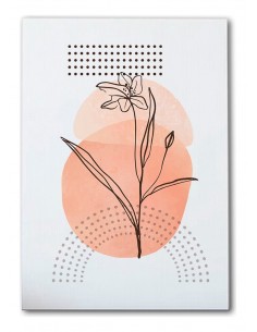 Cuadro Abstracto de Flores 35x50cm Canvas Diseño 0191