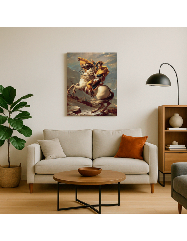 Napoleon Crossing the Alps by Jacques-Louis David  50x60 cm Cuadro