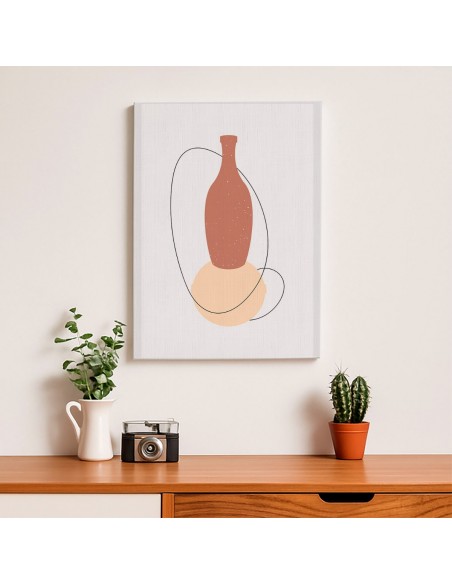 Cuadro Abstracto de Flores 35x50cm Canvas Diseño 0192