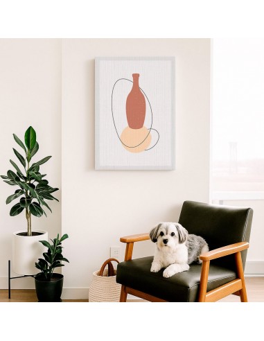 Cuadro Abstracto de Flores 35x50cm Canvas Diseño 0192