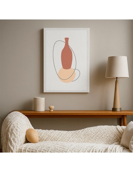 Cuadro Abstracto de Flores 35x50cm Canvas Diseño 0192