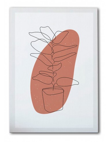 Cuadro Abstracto de Flores 35x50cm Canvas Diseño 0193